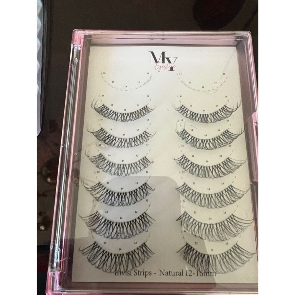 Eyelash Natural Strip Lashes - Black (12-16mm)
